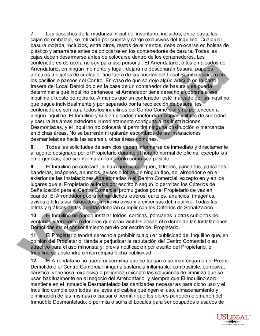 Preview Normas y Reglamentos para Centro Comercial