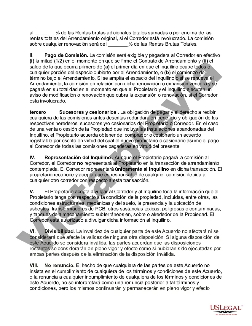 Preview Contrato de Comisión de Arrendamiento