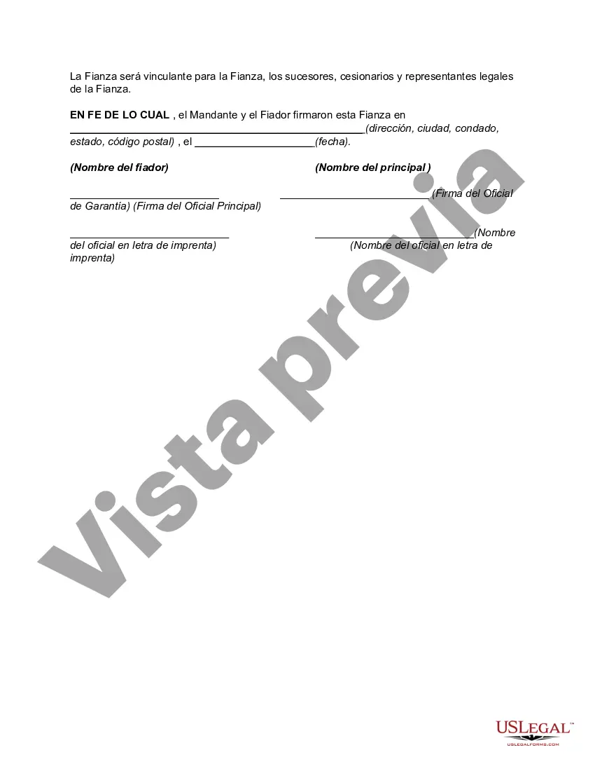 Preview Acuerdo de Garantía