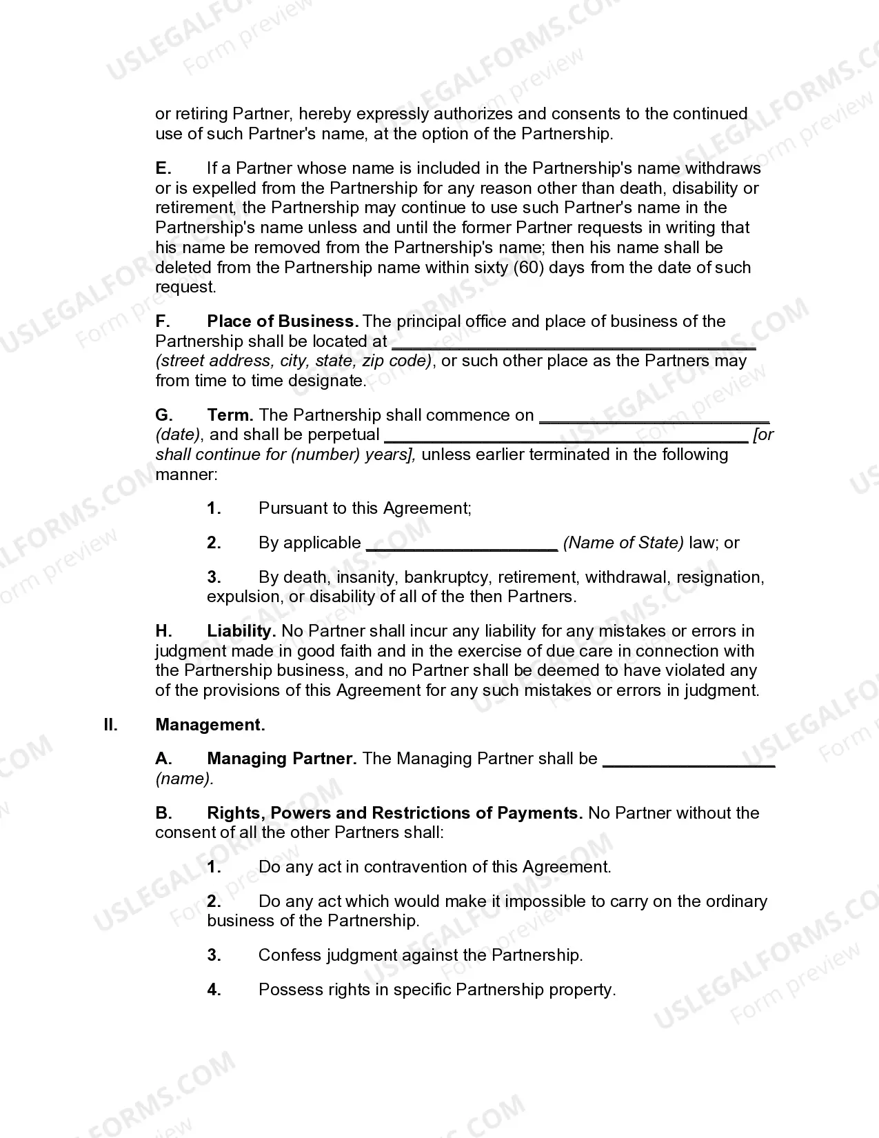 Preview Professional Limited Liability Partnership Agreement to Practice Medicine