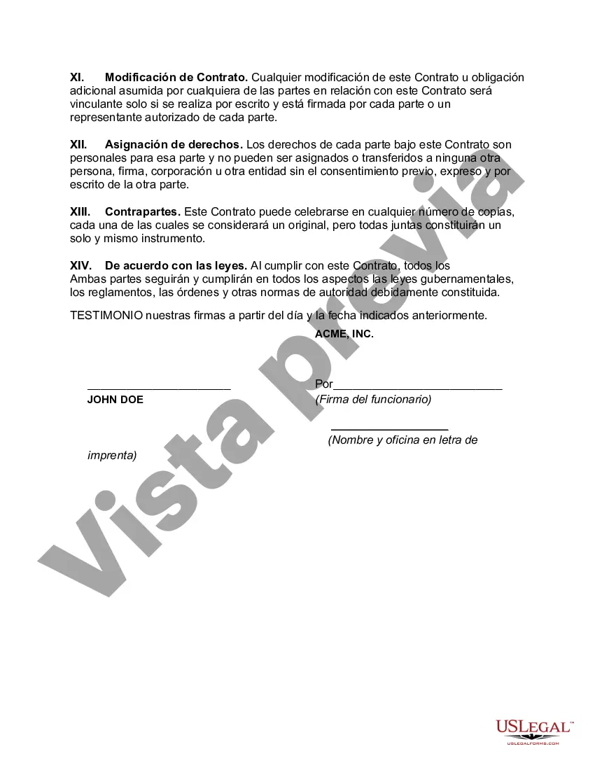 Preview Contrato de Gestión de Vivienda Unifamiliar
