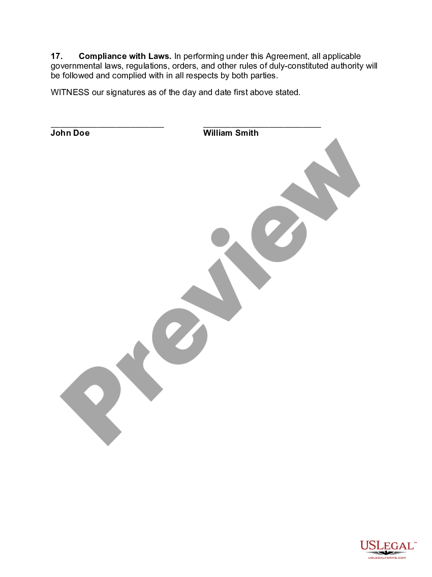 Use And Occupancy Agreement By Purchaser Pre closing Use And 