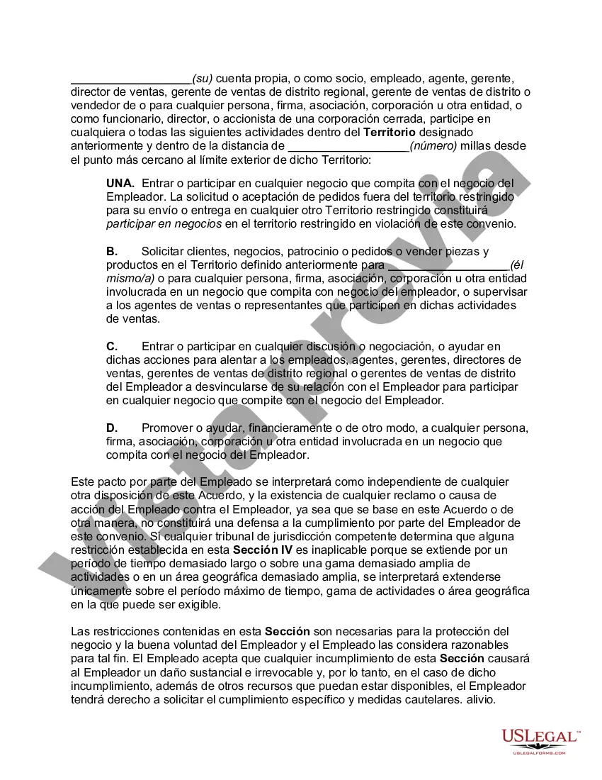 Preview Acuerdo Laboral con Director de Ventas