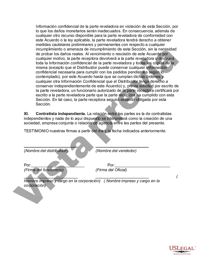 Preview Acuerdo de distribución de software: derecho a proporcionar y comercializar software a los usuarios finales