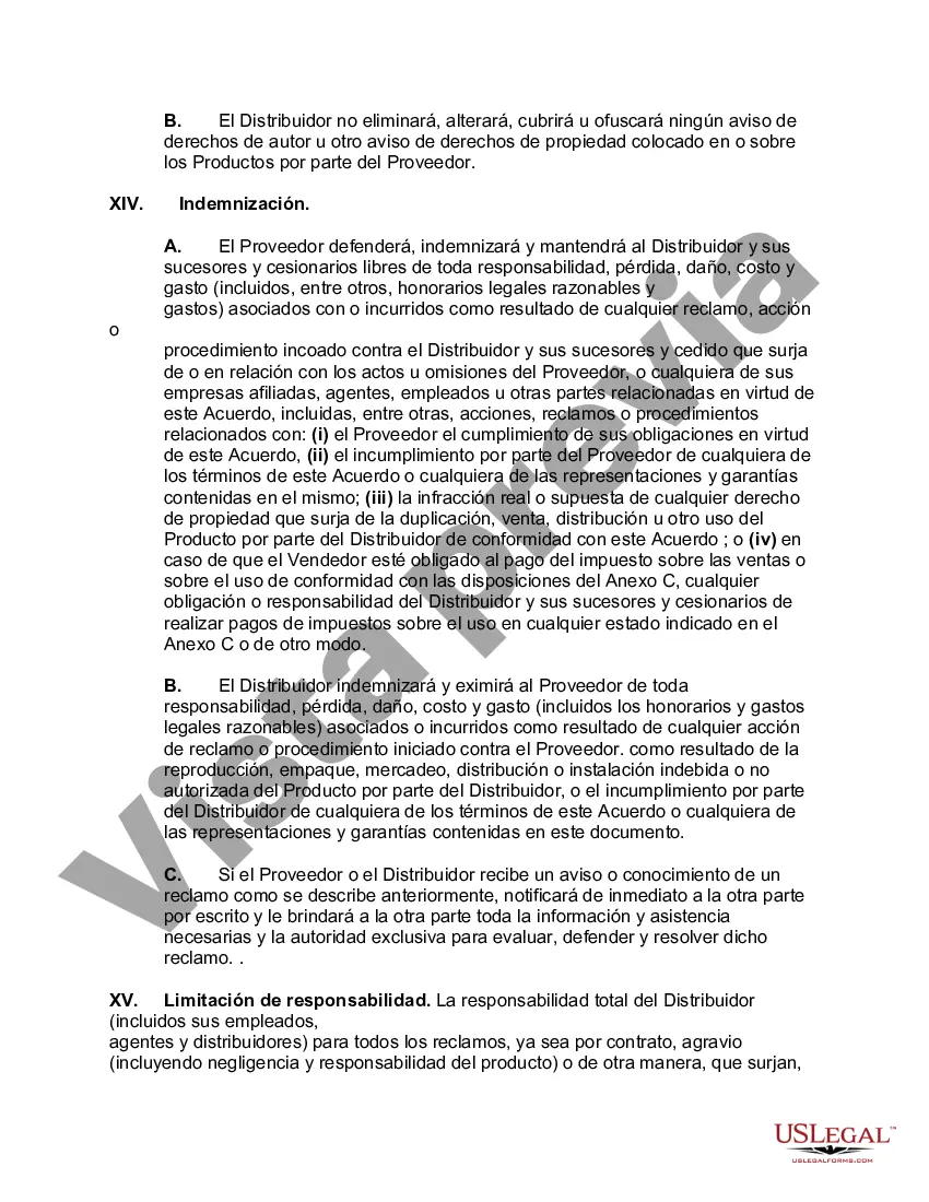 Preview Acuerdo de distribución de software electrónico