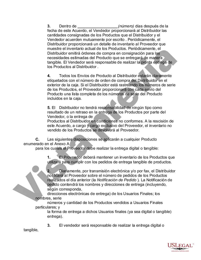 Preview Acuerdo de distribución de software electrónico