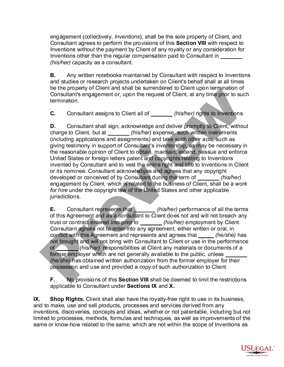 page 3 Contract with Consultant for Marketing, Website Development and Product Development preview