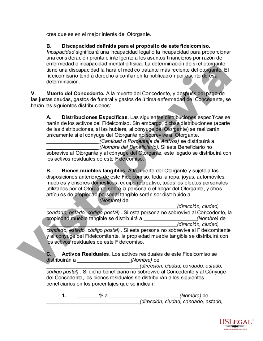 Preview Fideicomiso en Vida con Provisiones por Discapacidad