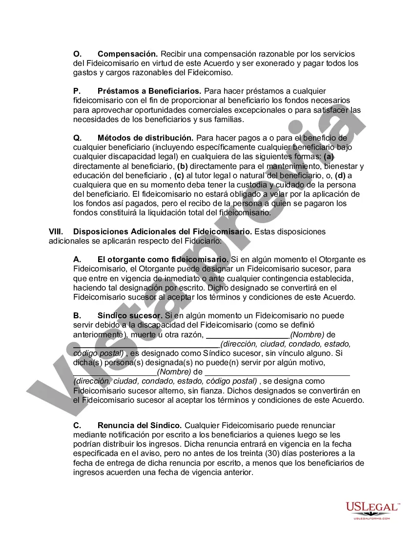 Preview Fideicomiso en Vida con Provisiones por Discapacidad