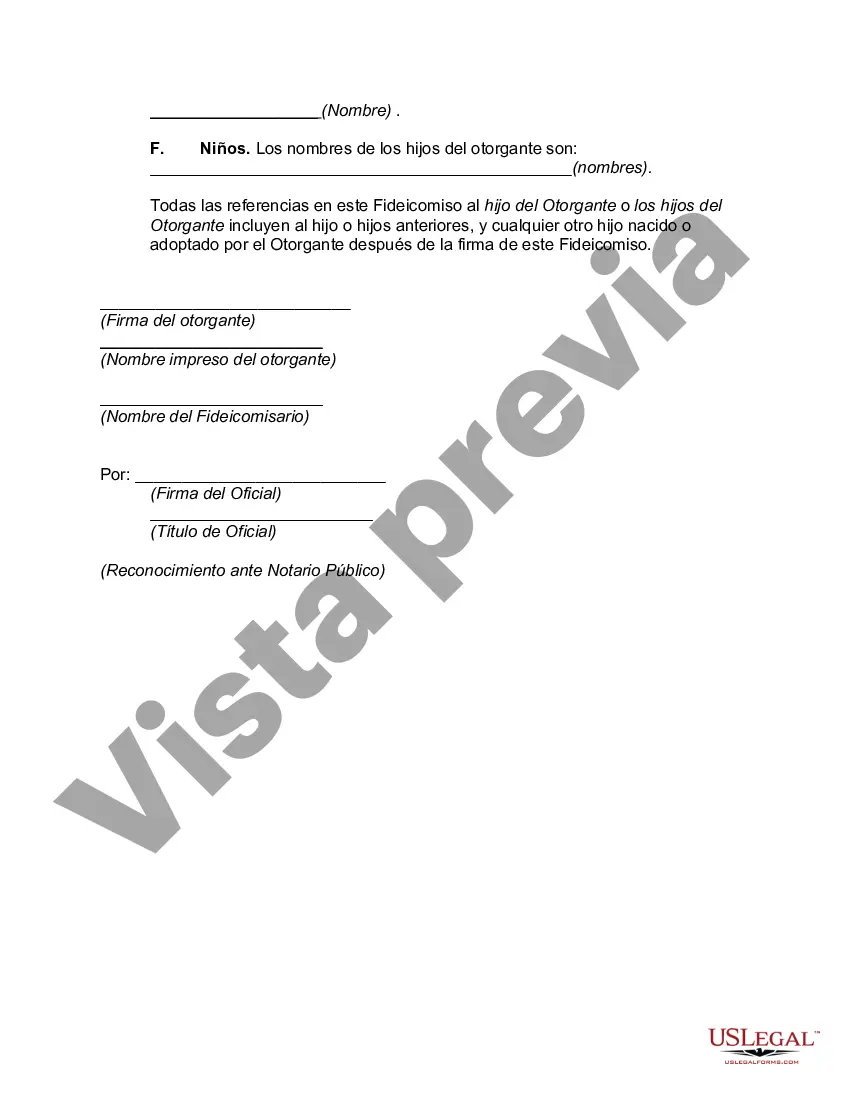 Preview Fideicomiso en Vida con Provisiones por Discapacidad