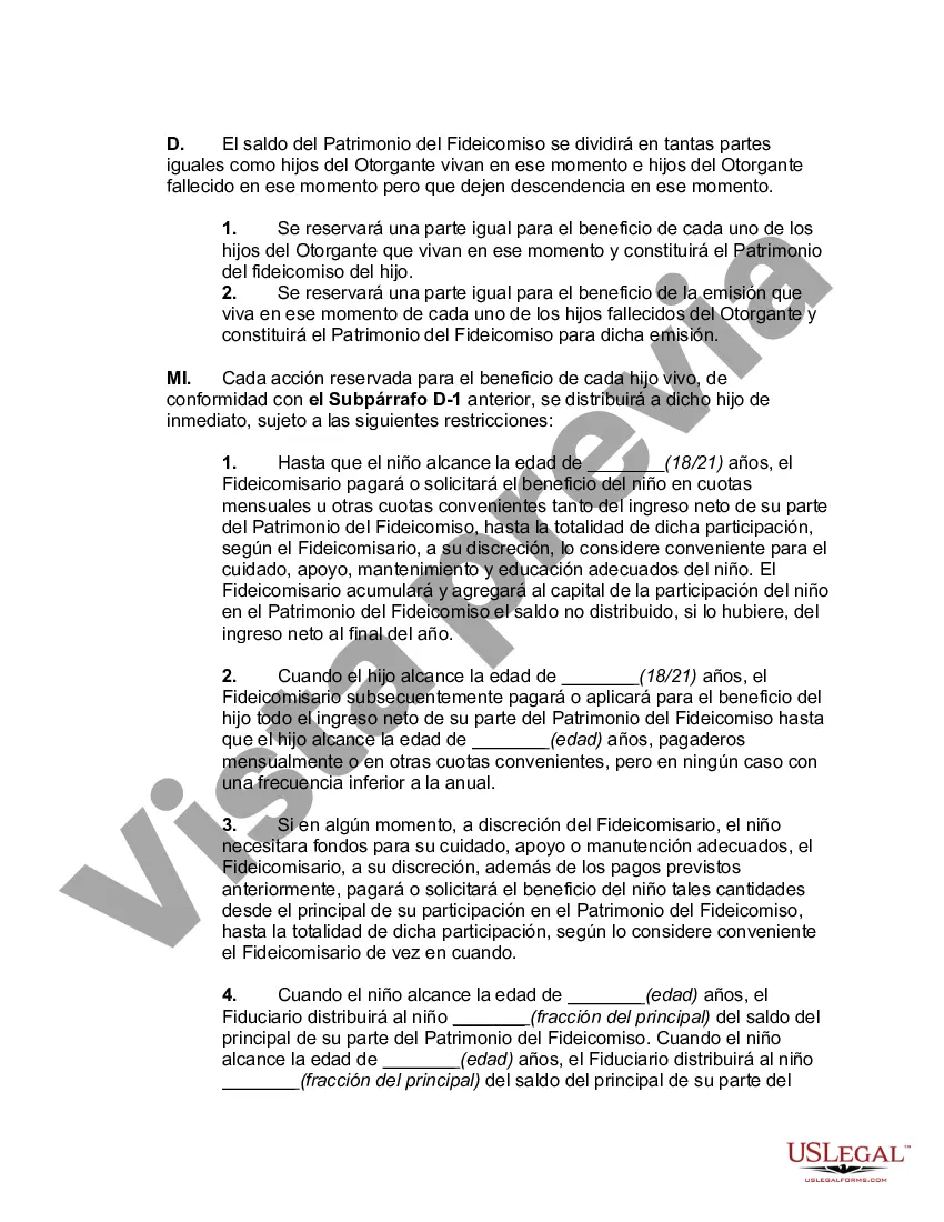 Preview Acuerdo de Fideicomiso Nacional Calificado