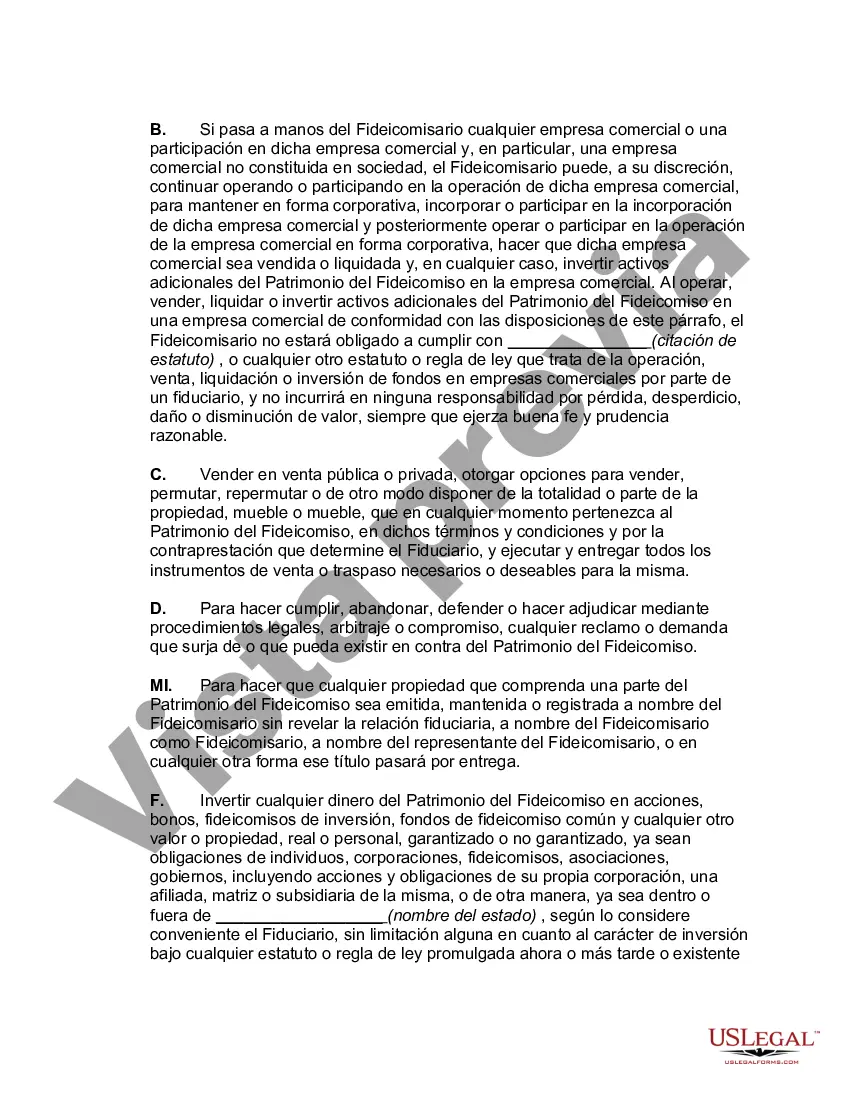 Preview Acuerdo de Fideicomiso Nacional Calificado