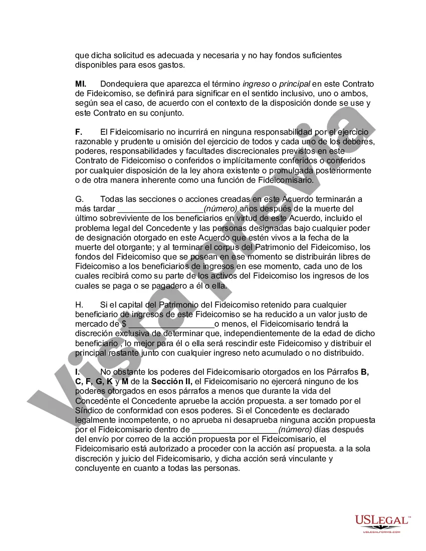 Preview Acuerdo de Fideicomiso Nacional Calificado