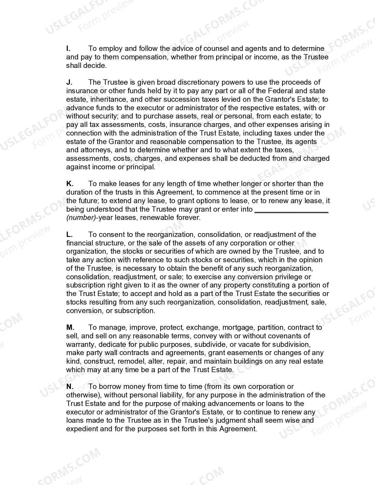 Preview Qualified Domestic Trust Agreement