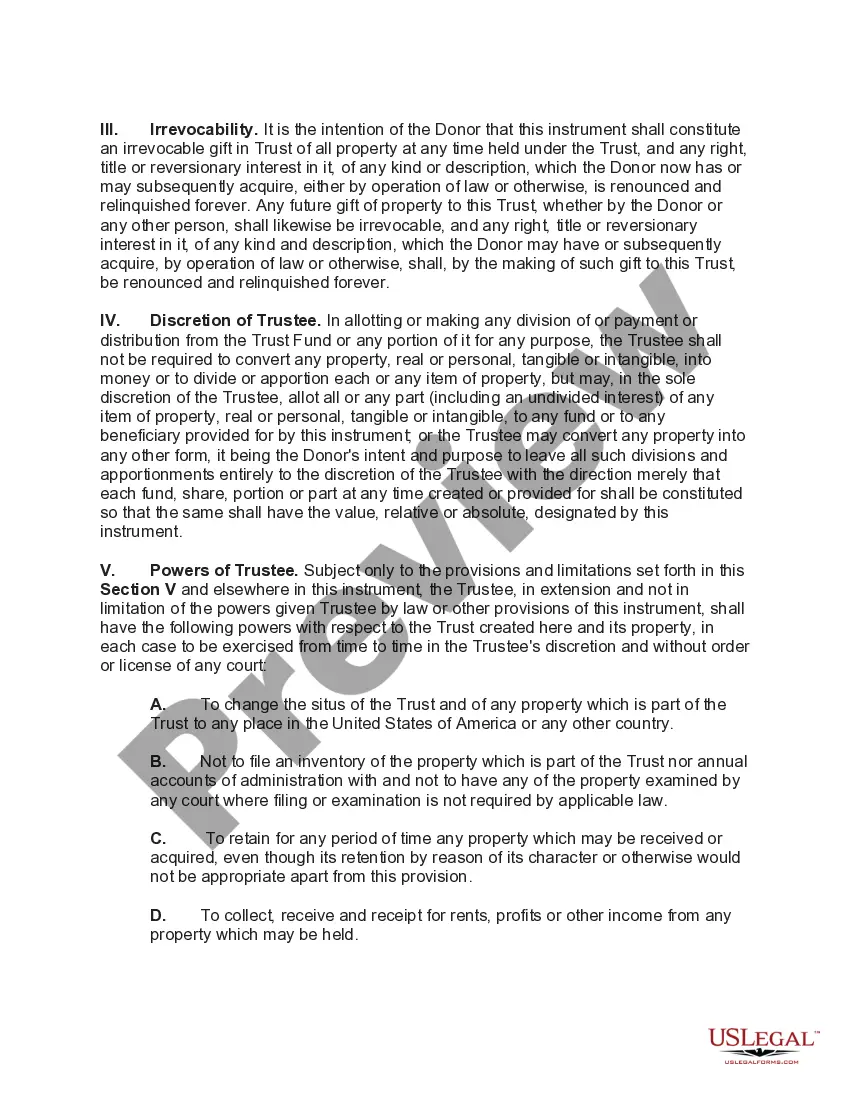 Get Qualified Subchapter-S Trust for Benefit of Child with Crummey Trust Agreement Preview Qualified Subchapter-S Trust for Benefit of Child with Crummey Trust Agreement