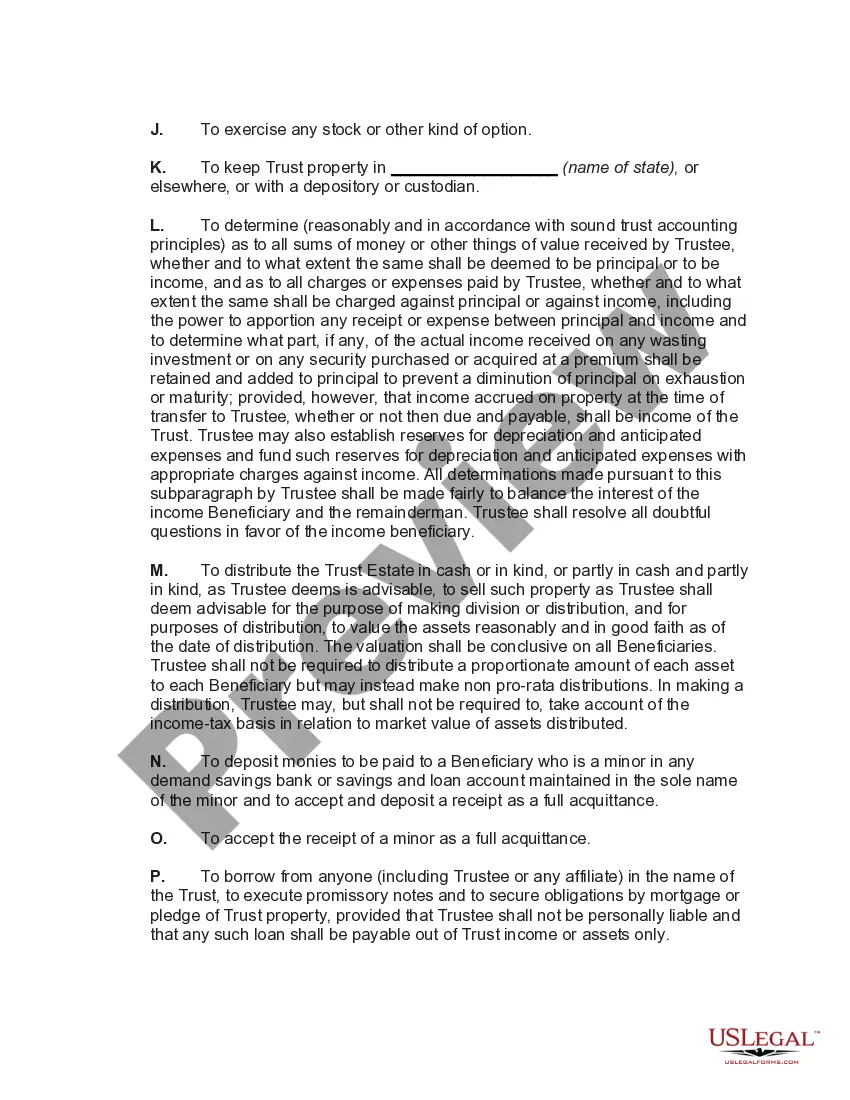 Get General Form of Trust Agreement for Minor Qualifying for Annual Gift Tax Exclusion Preview General Form of Trust Agreement for Minor Qualifying for Annual Gift Tax Exclusion