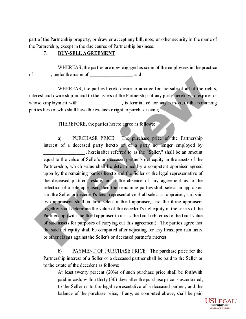 Preview Partnership Agreement Re Land