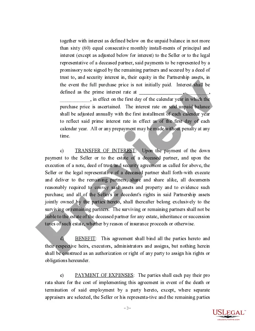 Preview Partnership Agreement Re Land
