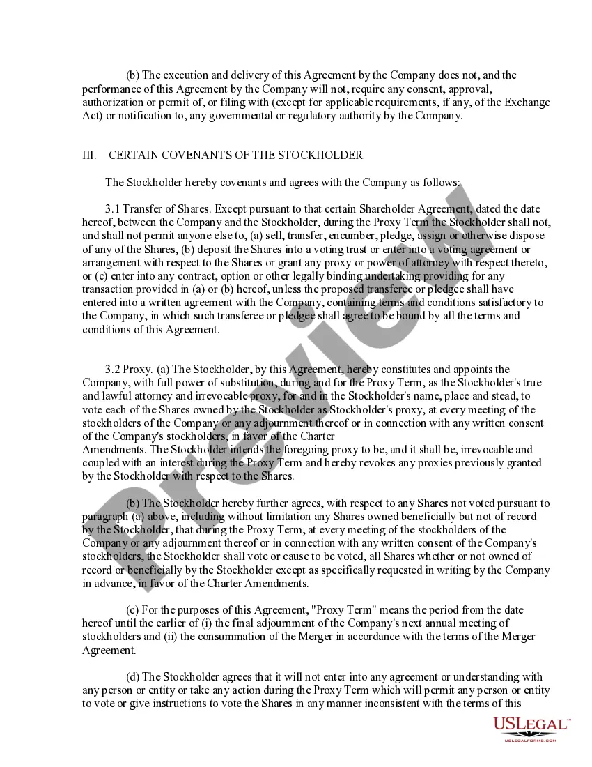 Get Proxy Agreement Preview Proxy Agreement