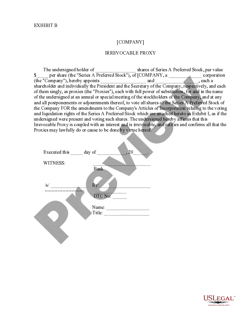 Get Proxy Agreement Preview Proxy Agreement