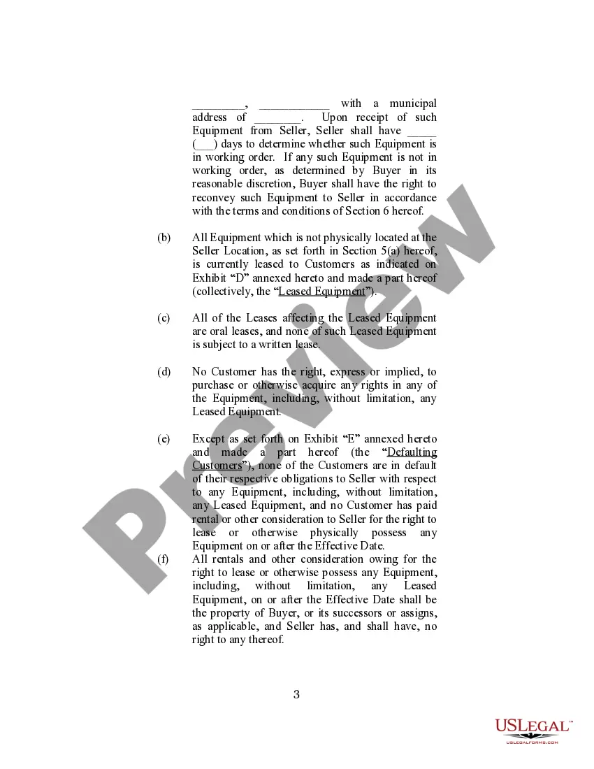 Get Sample Agreement Re Sale of Corporate Equipment Preview Sample Agreement Re Sale of Corporate Equipment