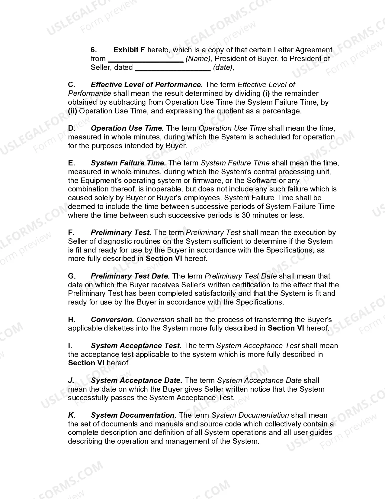Preview Hardware Purchase and Software License Agreement