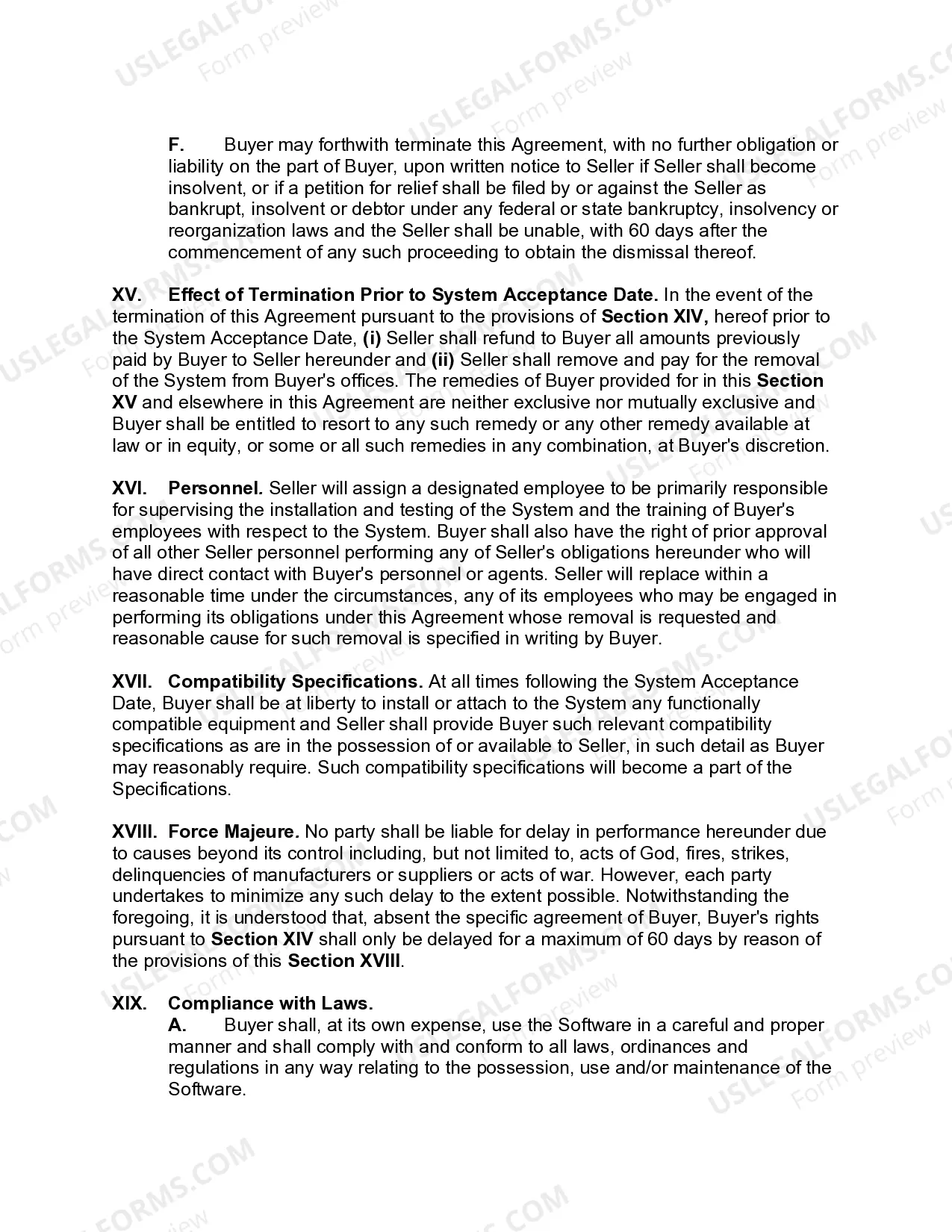 Preview Hardware Purchase and Software License Agreement