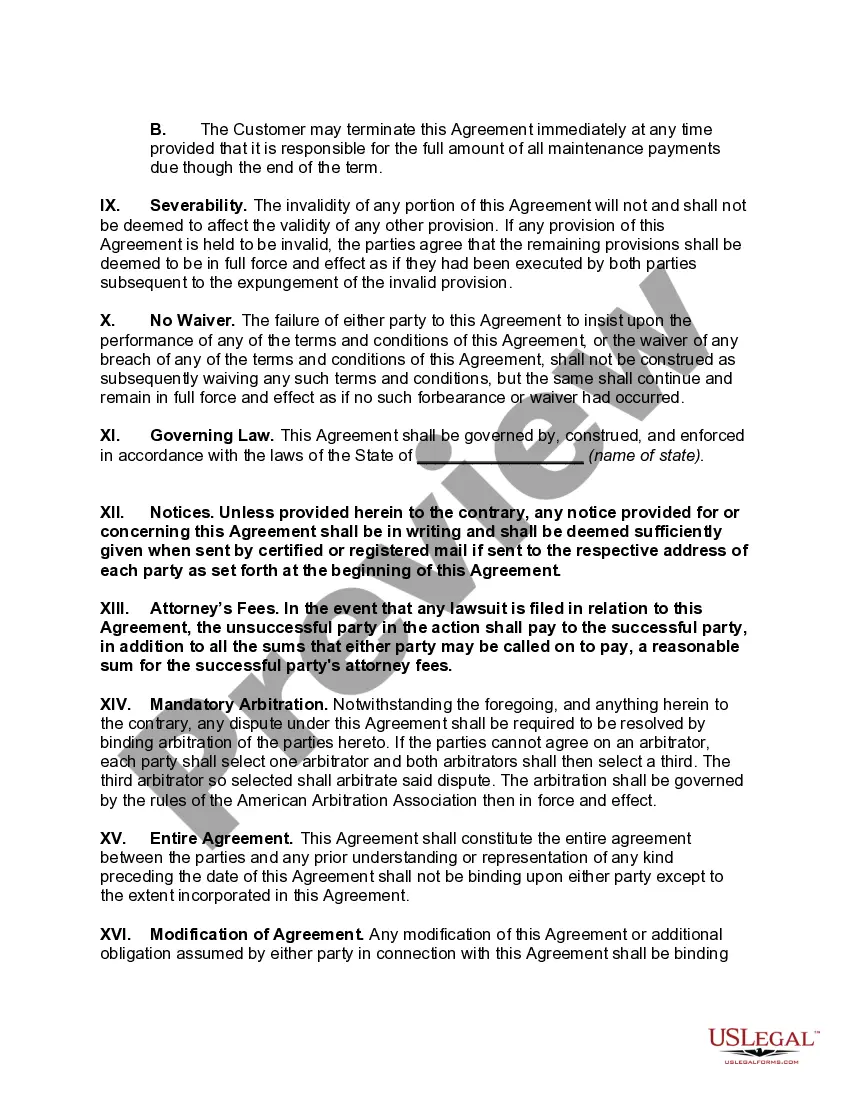 Get Computer Maintenance Service Agreement Preview Computer Maintenance Service Agreement