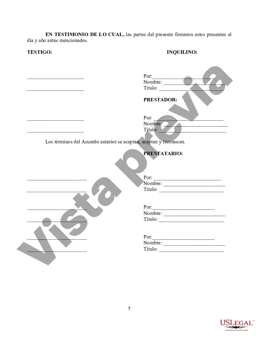 Preview Acuerdo de Subordinación de No Perturbación y Apertura