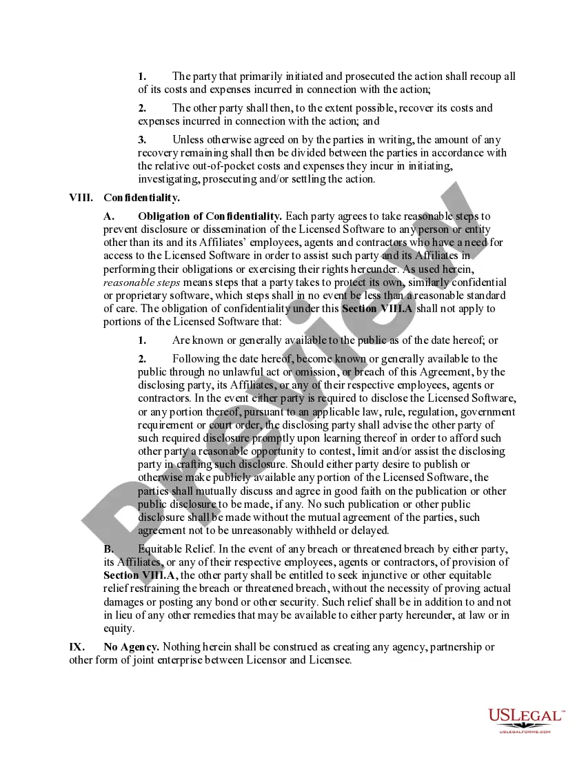 Get Assignment of Software and License Agreement Preview Assignment of Software and License Agreement