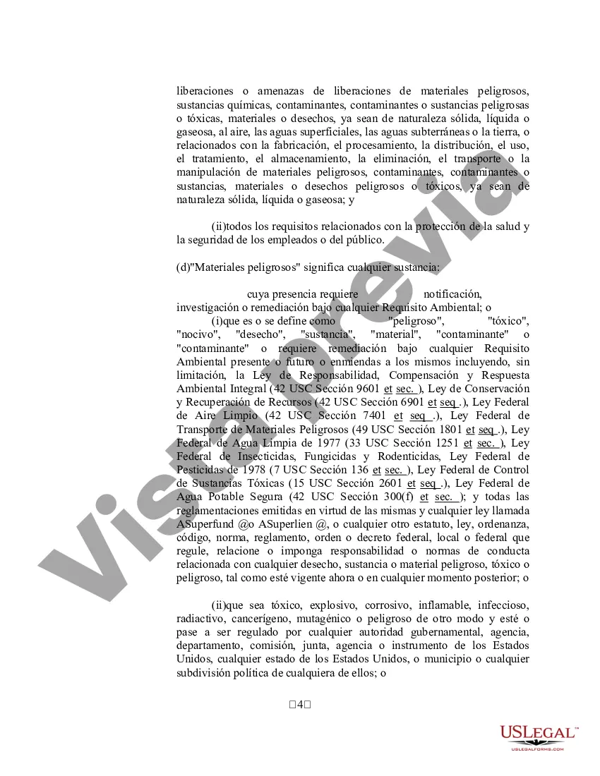 Preview Ejemplo de Acuerdo de Indemnización Ambiental - Detallado