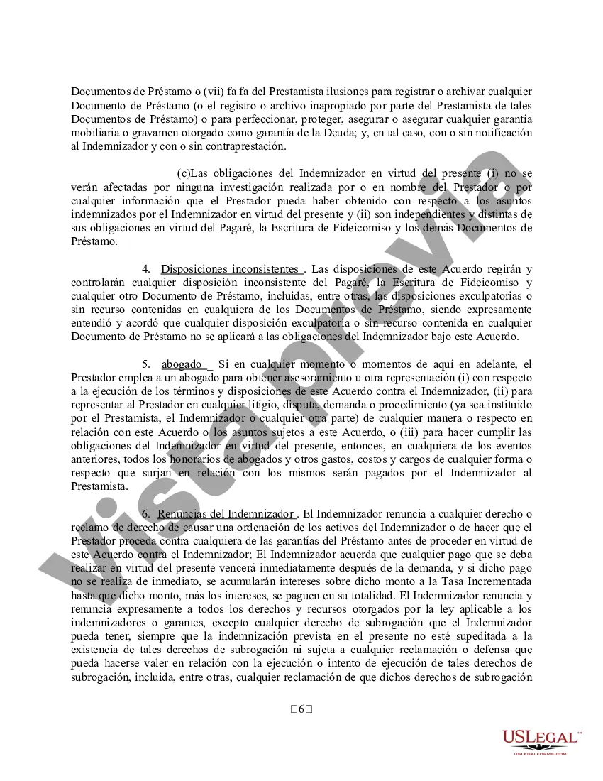 Preview Ejemplo de Acuerdo de Indemnización Ambiental - Detallado