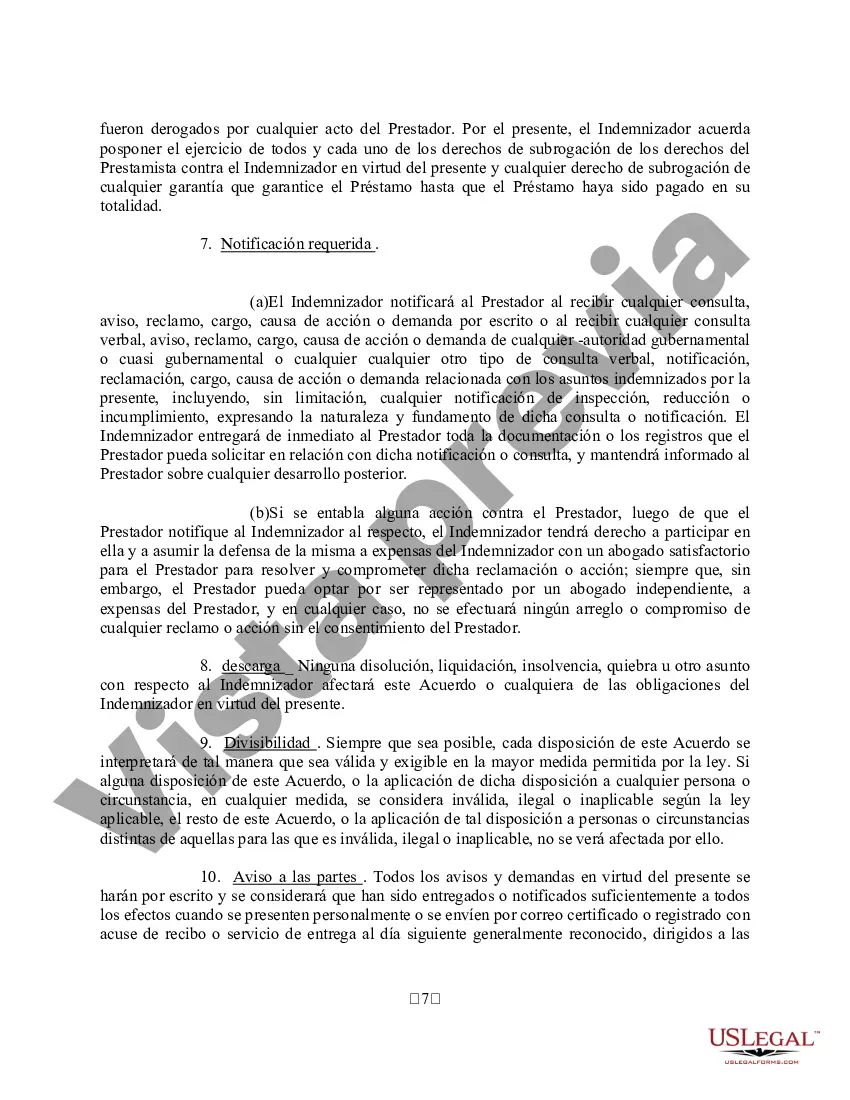 Preview Ejemplo de Acuerdo de Indemnización Ambiental - Detallado