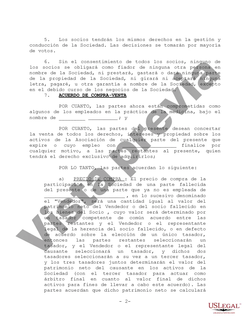 Preview Ejemplo de acuerdo básico de sociedad