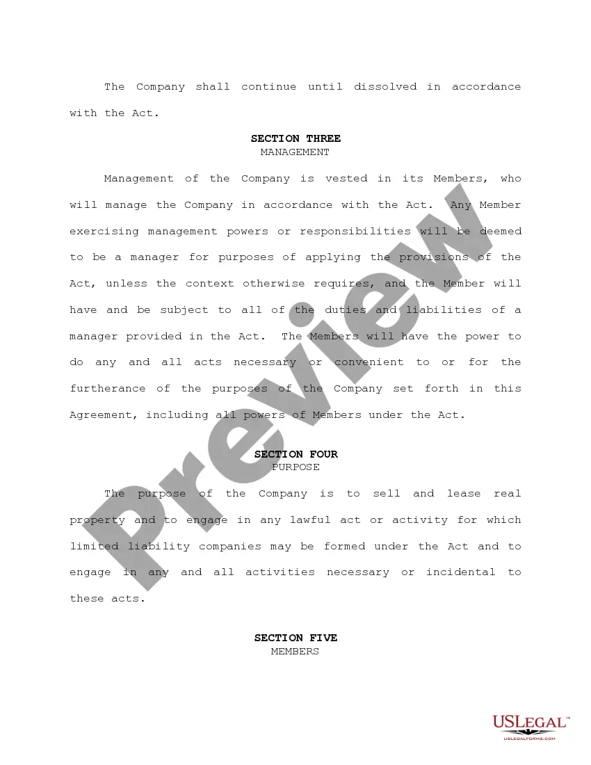 Get LLC Operating Agreement for Single Member Preview LLC Operating Agreement for Single Member