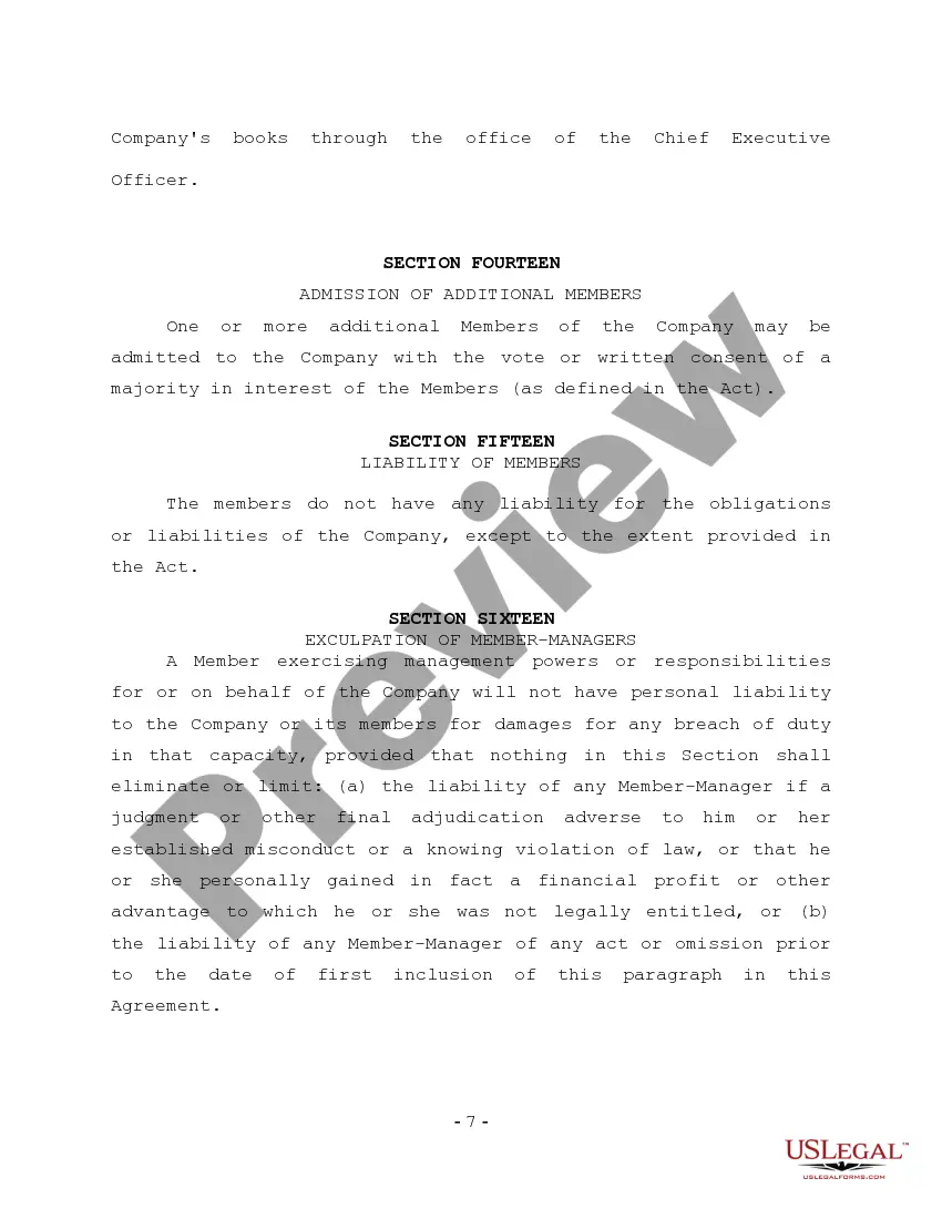 Get LLC Operating Agreement for Single Member Preview LLC Operating Agreement for Single Member