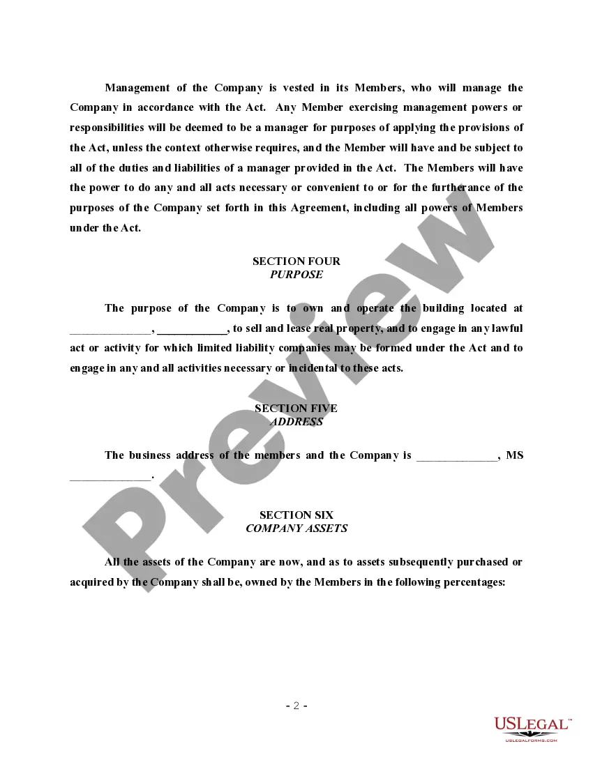 Get LLC Operating Agreement for Two Partners Preview LLC Operating Agreement for Two Partners