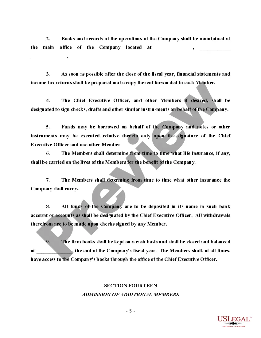 Get LLC Operating Agreement for Two Partners Preview LLC Operating Agreement for Two Partners