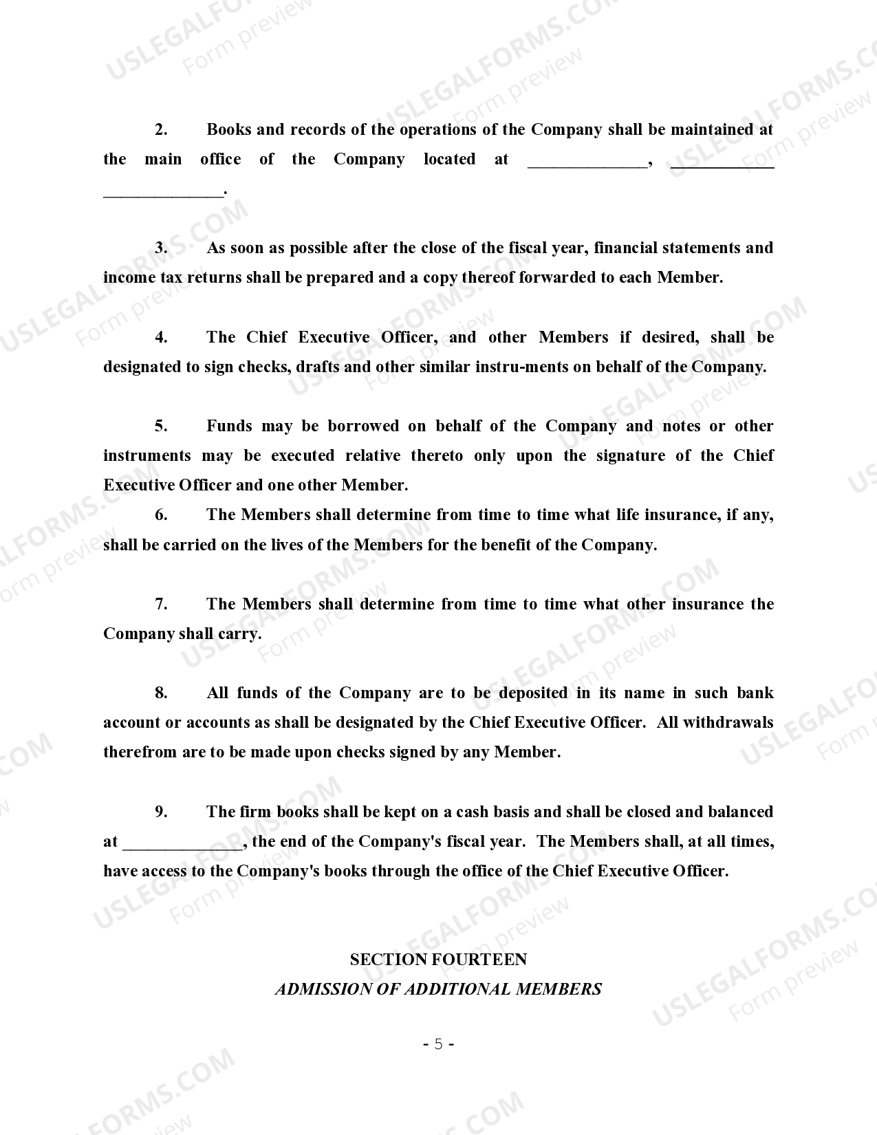 Wyoming LLC Operating Agreement for Real Estate Limited Liability
