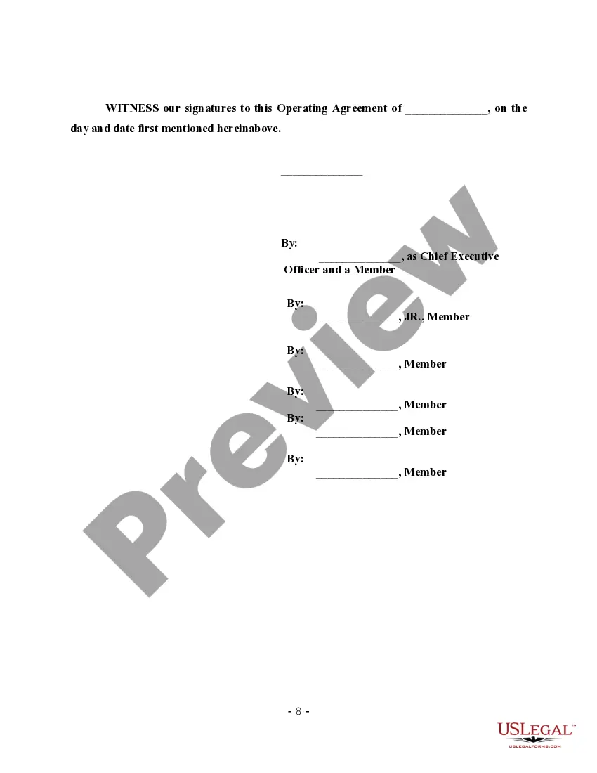 Get LLC Operating Agreement for Real Estate Preview LLC Operating Agreement for Real Estate