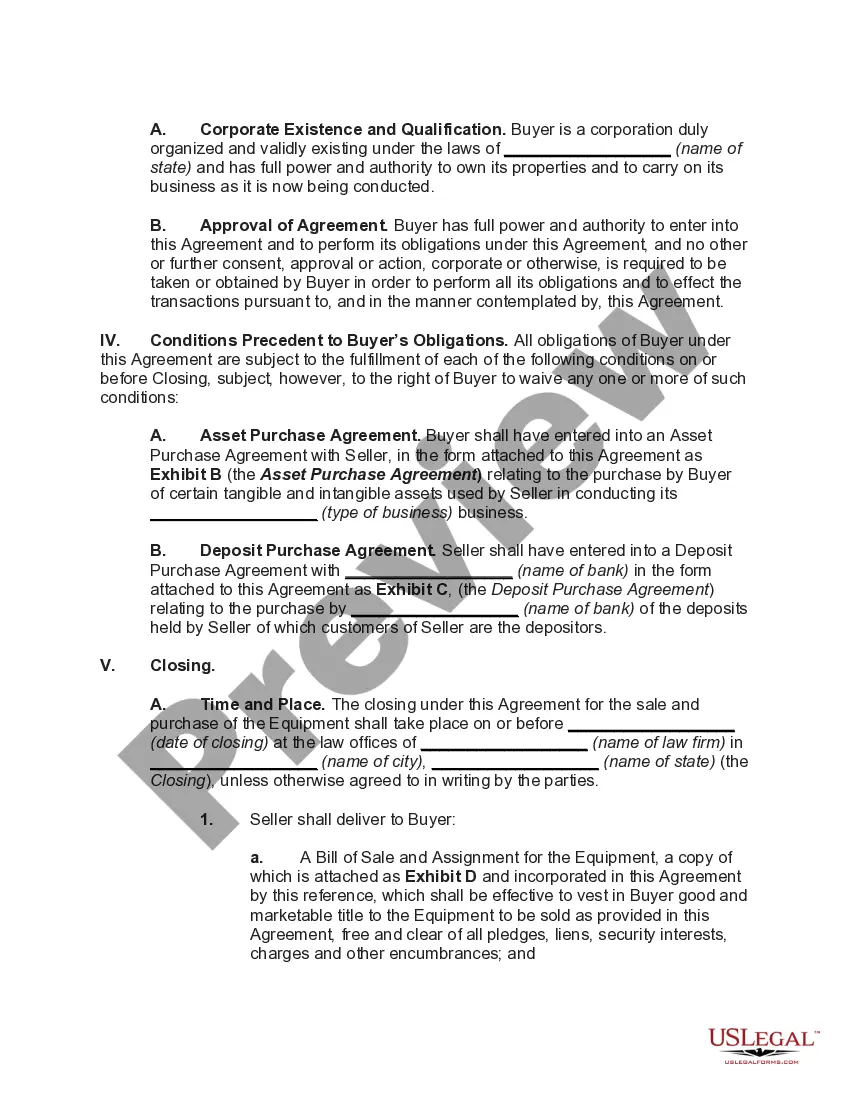 Get Agreement for Sale of Computer Hardware and Equipment Preview Agreement for Sale of Computer Hardware and Equipment