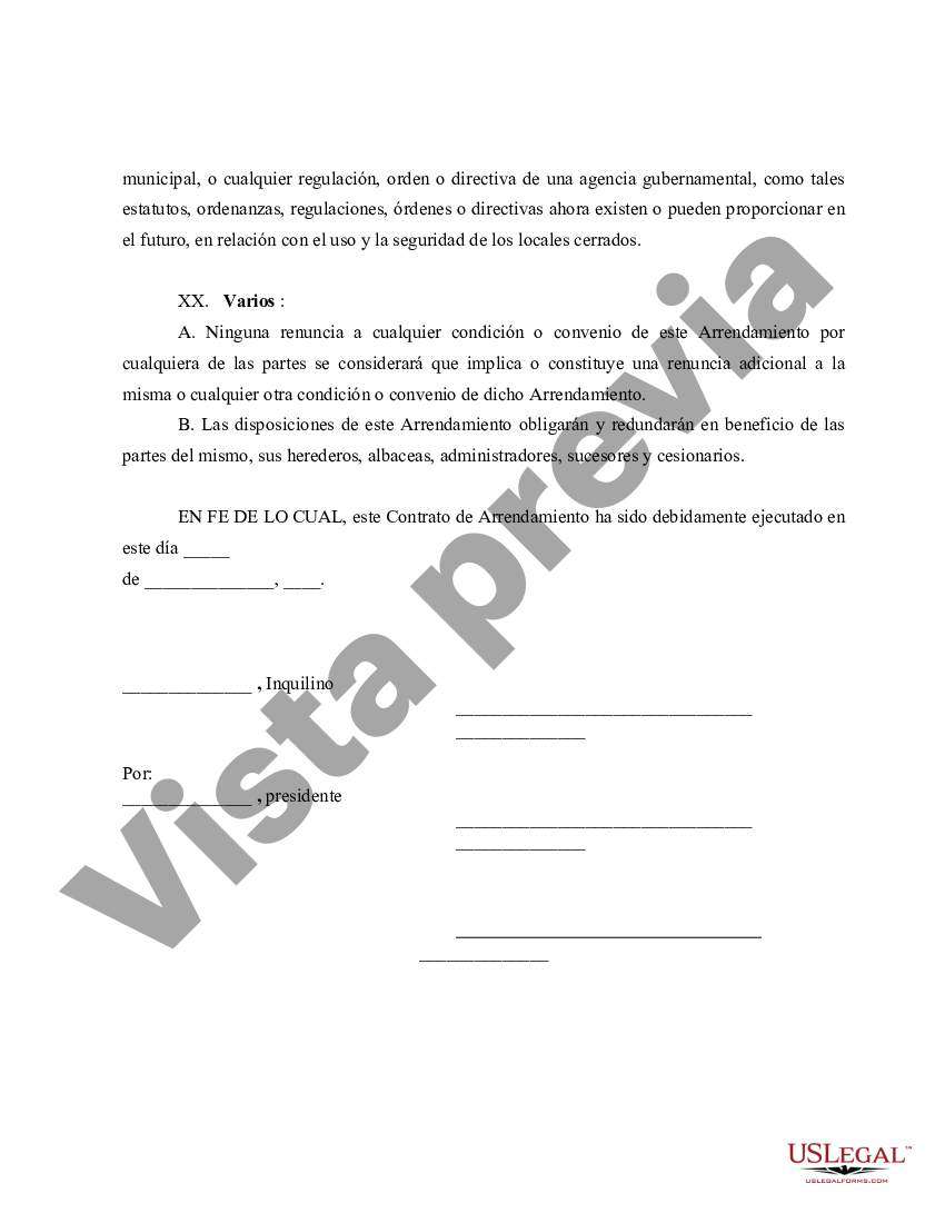 Dallas Texas Ejemplo De Contrato Básico De Arrendamiento Comercial Us Legal Forms