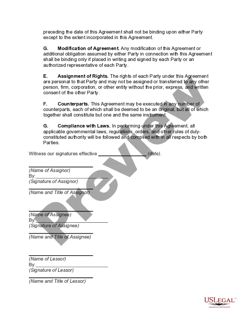 Get Assignment and Assumption of Equipment Lease Preview Assignment and Assumption of Equipment Lease