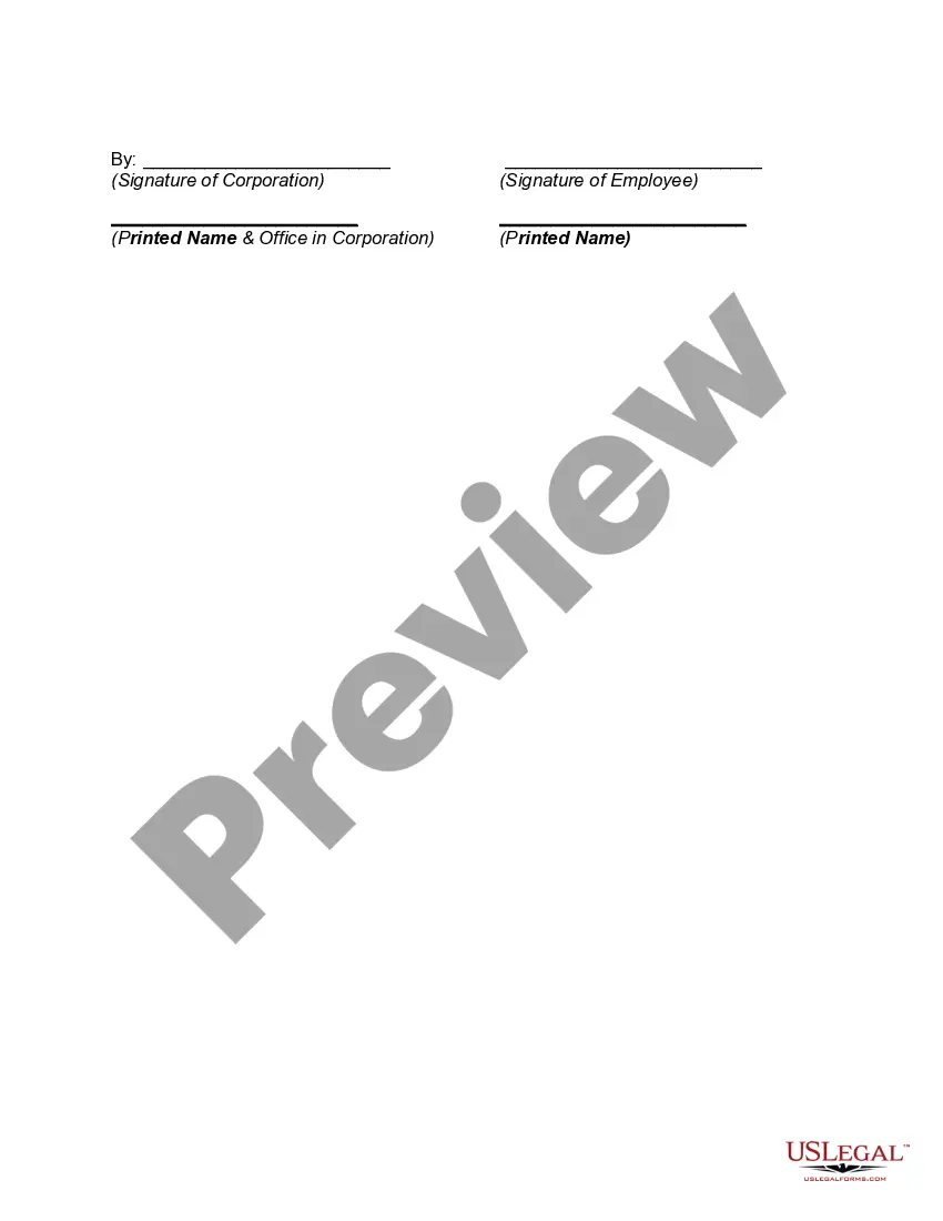 Preview Employment Agreement of Manager of Business that Sells and Installs Product