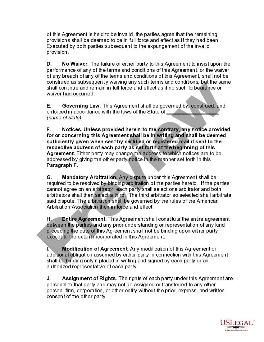 Preview Net Lease of Equipment