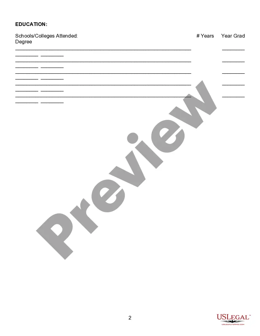 Preview Employment Application - General - At-Will Employment