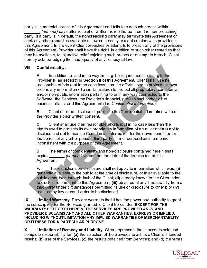 Get Software Subscription Service Agreement Preview Software Subscription Service Agreement