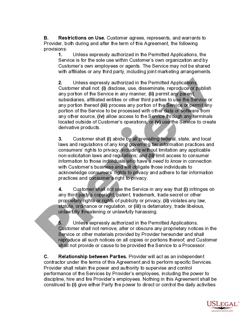 Preview Digital Marketing Service Agreement Terms