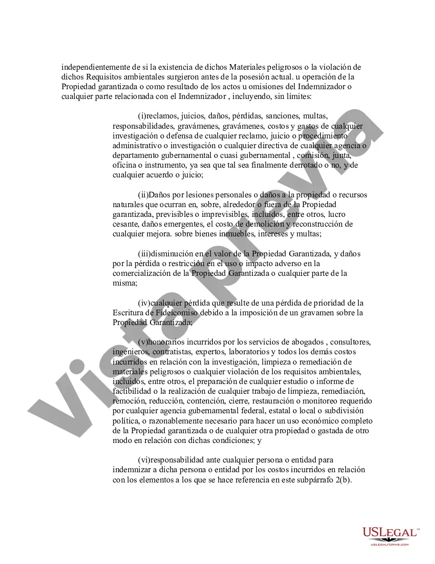 Preview Ejemplo de Acuerdo de Indemnización Ambiental