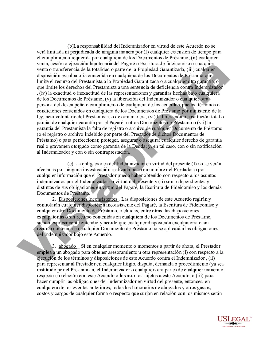 Preview Ejemplo de Acuerdo de Indemnización Ambiental